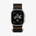 AMP05981 - Apple Watch (45mm) DuraPro Flex Ultra in Black showing the front and partial sides