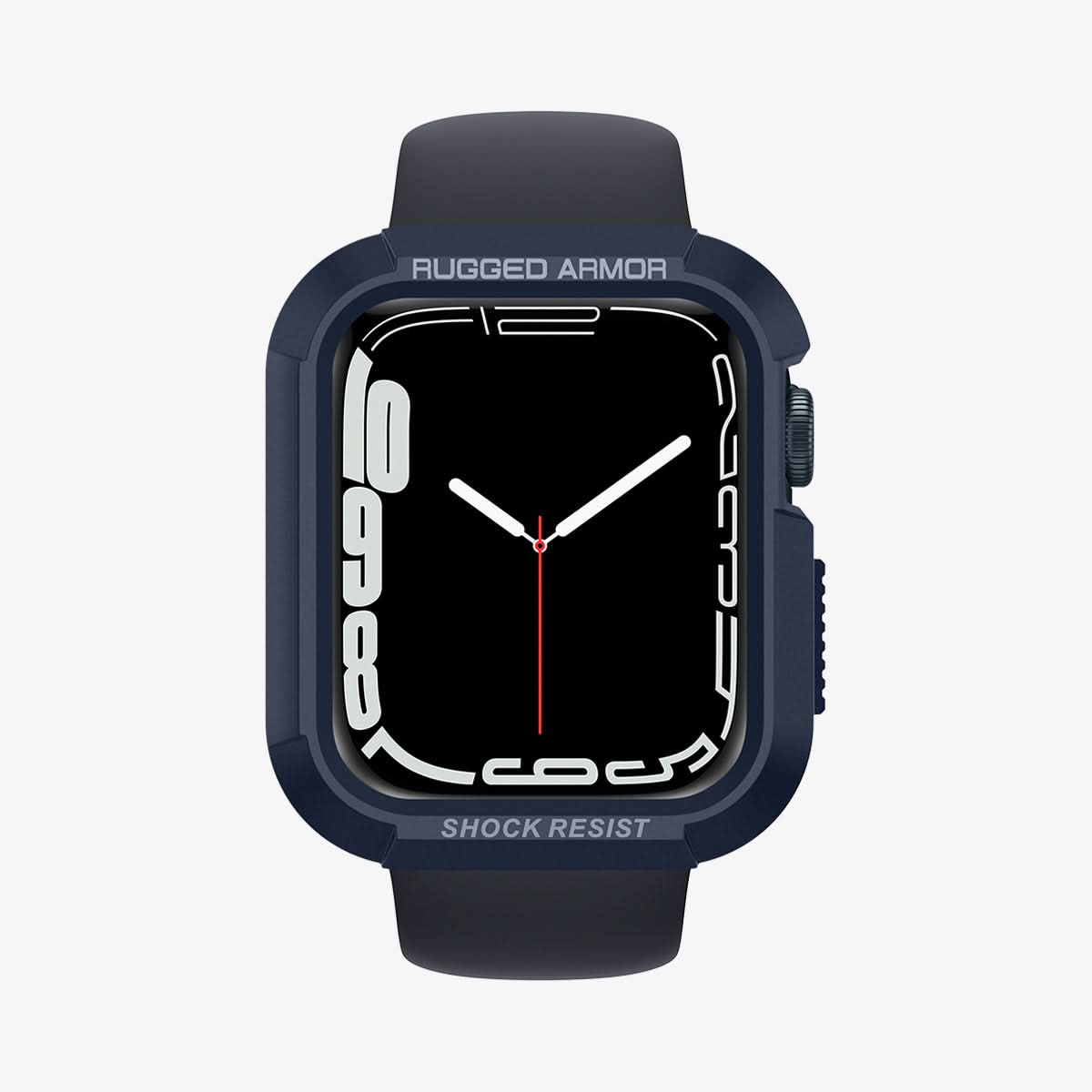 ACS02227 - Apple Watch Series (Apple Watch (41mm)) Case Rugged Armor in navy blue showing the front