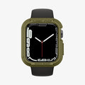 062CS26015 - Apple Watch Series (Apple Watch (45mm)) Case Rugged Armor in olive green showing the front