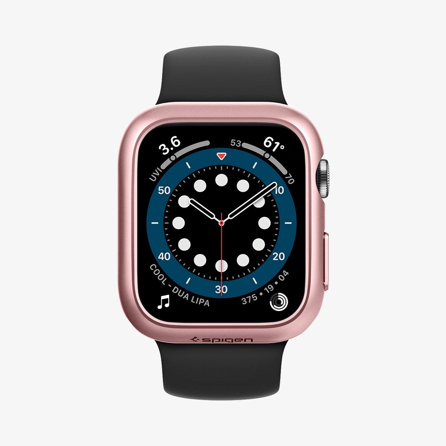 061CS24486 - Apple Watch Series (Apple Watch (40mm)) Case Thin Fit in rose gold showing the front