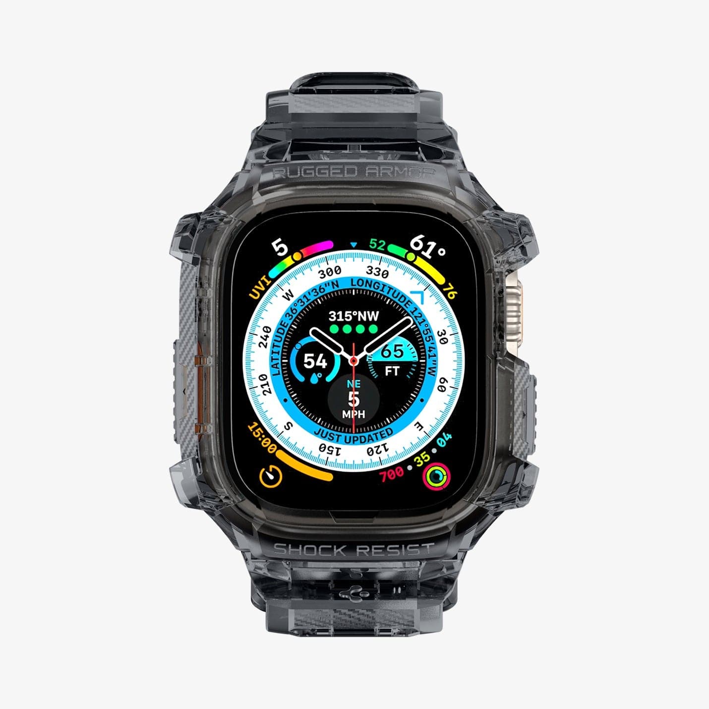 ACS06028 - Apple Watch Series (Apple Watch (49mm)) in space crystal showing the front
