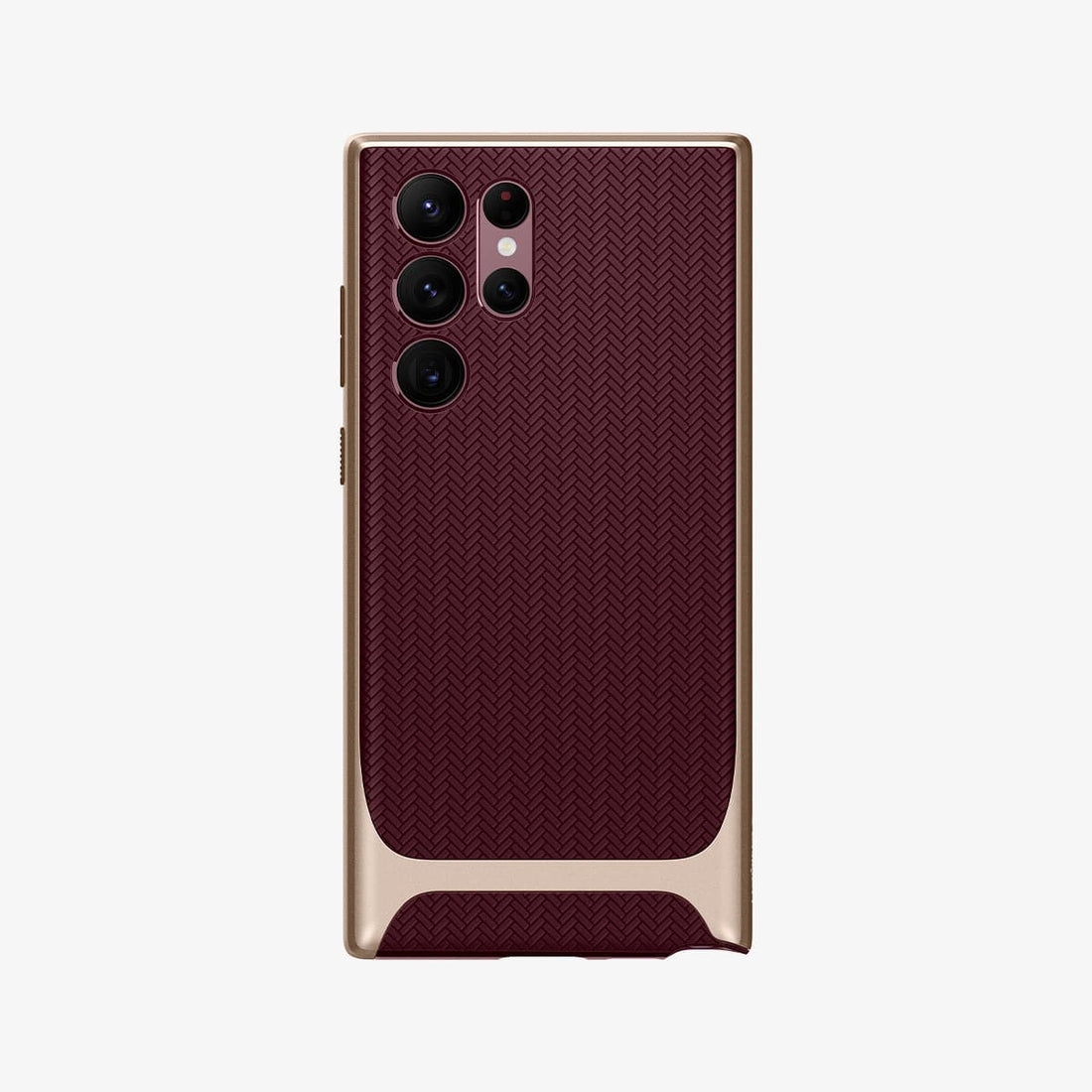 ACS04382 - Galaxy S22 Ultra 5G Case Neo Hybrid in burgundy showing the back