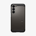 ACS05673 - Galaxy S23 Plus Case Tough Armor in gunmetal showing the back