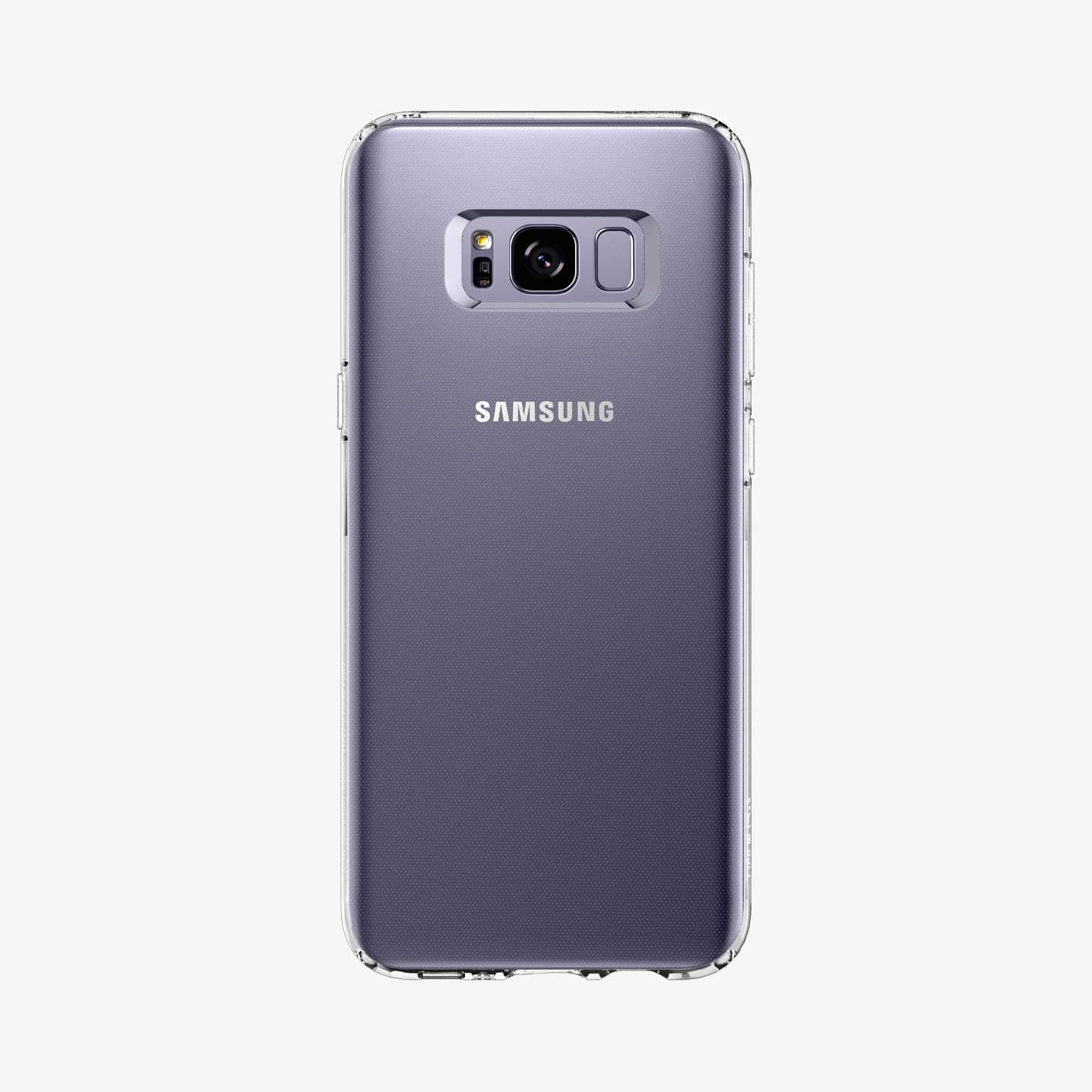 565CS21612 - Galaxy S8 Series Liquid Crystal Case in crystal clear showing the back