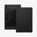 ACS03007 - Galaxy Tab S7 FE Case Rugged Armor Pro in black showing the back and front