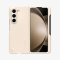 ACS06210 - Galaxy Z Fold 5 Case Thin Fit Pro in pearled ivory showing the back and front