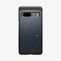 ACS04702 - Pixel 7 Case Tough Armor in metal slate showing the back