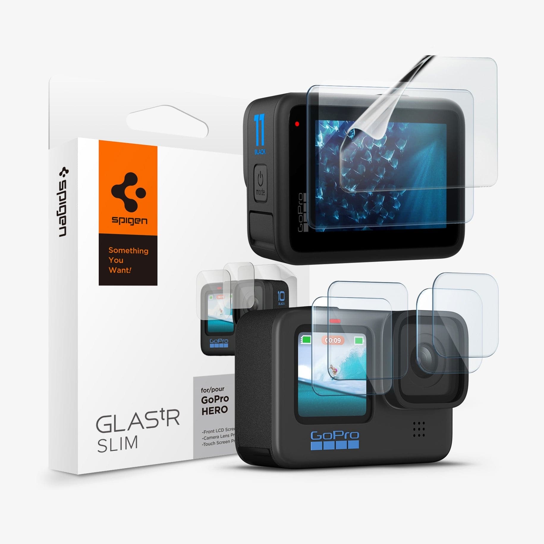 GoPro Kit Lenti + Salvaschermo In Vetro Temprato Per Hero8 Black – Antigraffio E Anti-impronte