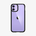 ACS01746 - iPhone 12 Mini Case Ultra Hybrid in matte black showing the back