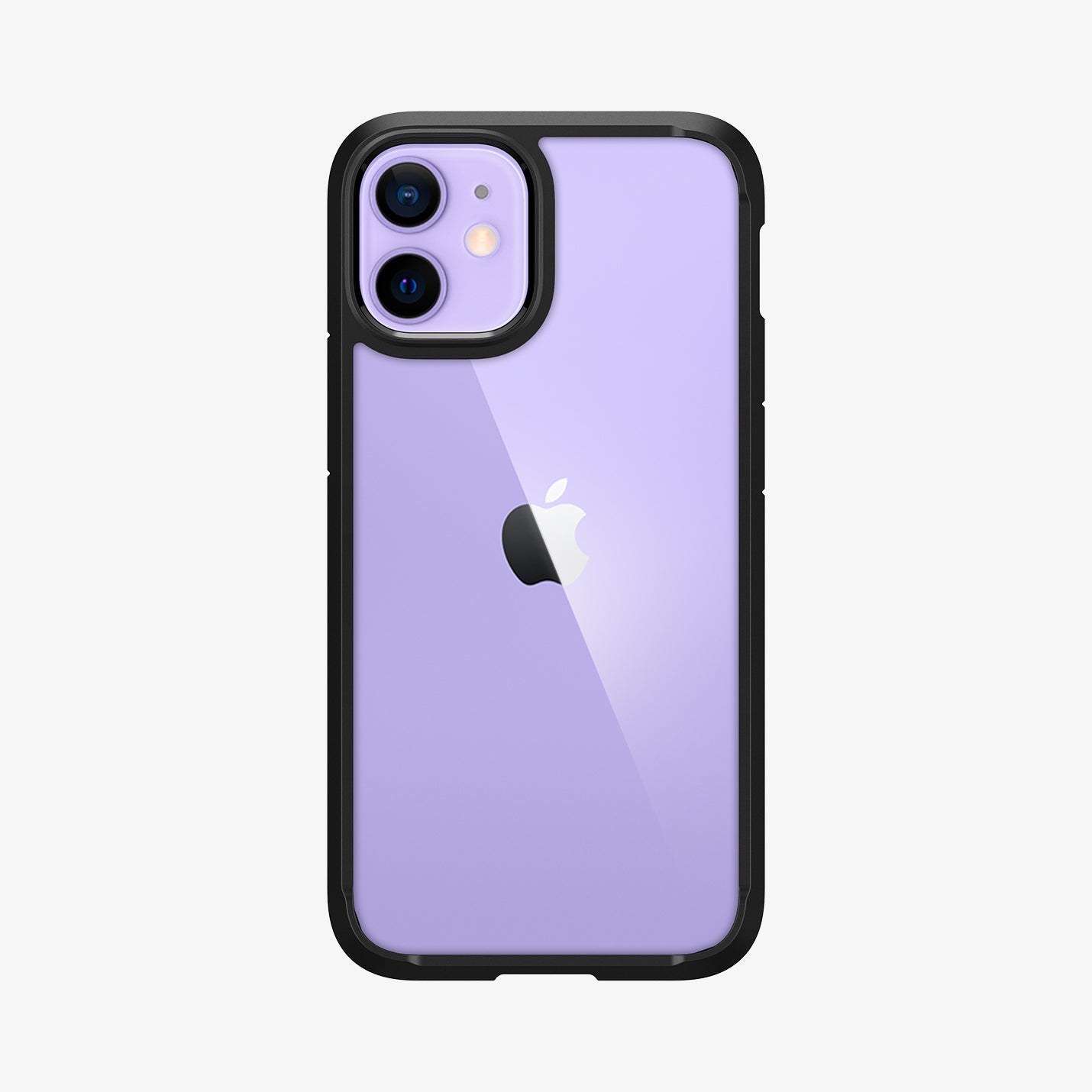 ACS01746 - iPhone 12 Mini Case Ultra Hybrid in matte black showing the back