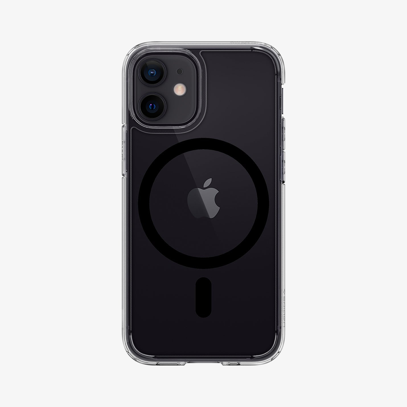 ACS02629 - iPhone 12 Mini Case Ultra Hybrid Mag Safe Compatible in black showing the back