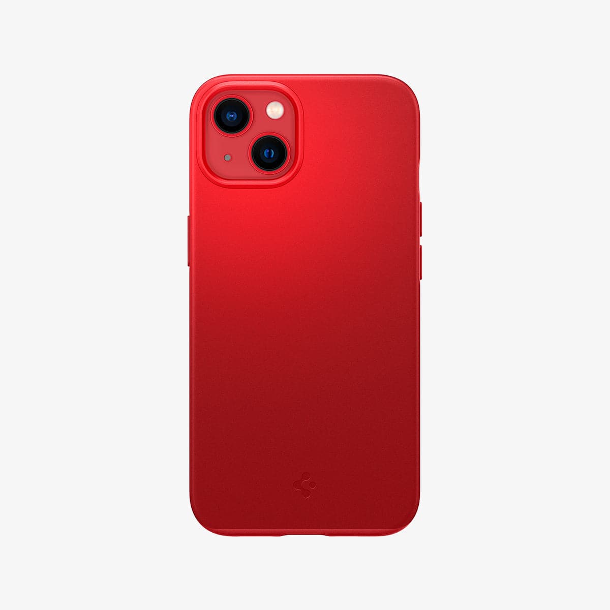 ACS03306 - iPhone 13 Mini Case Thin Fit in red showing the back