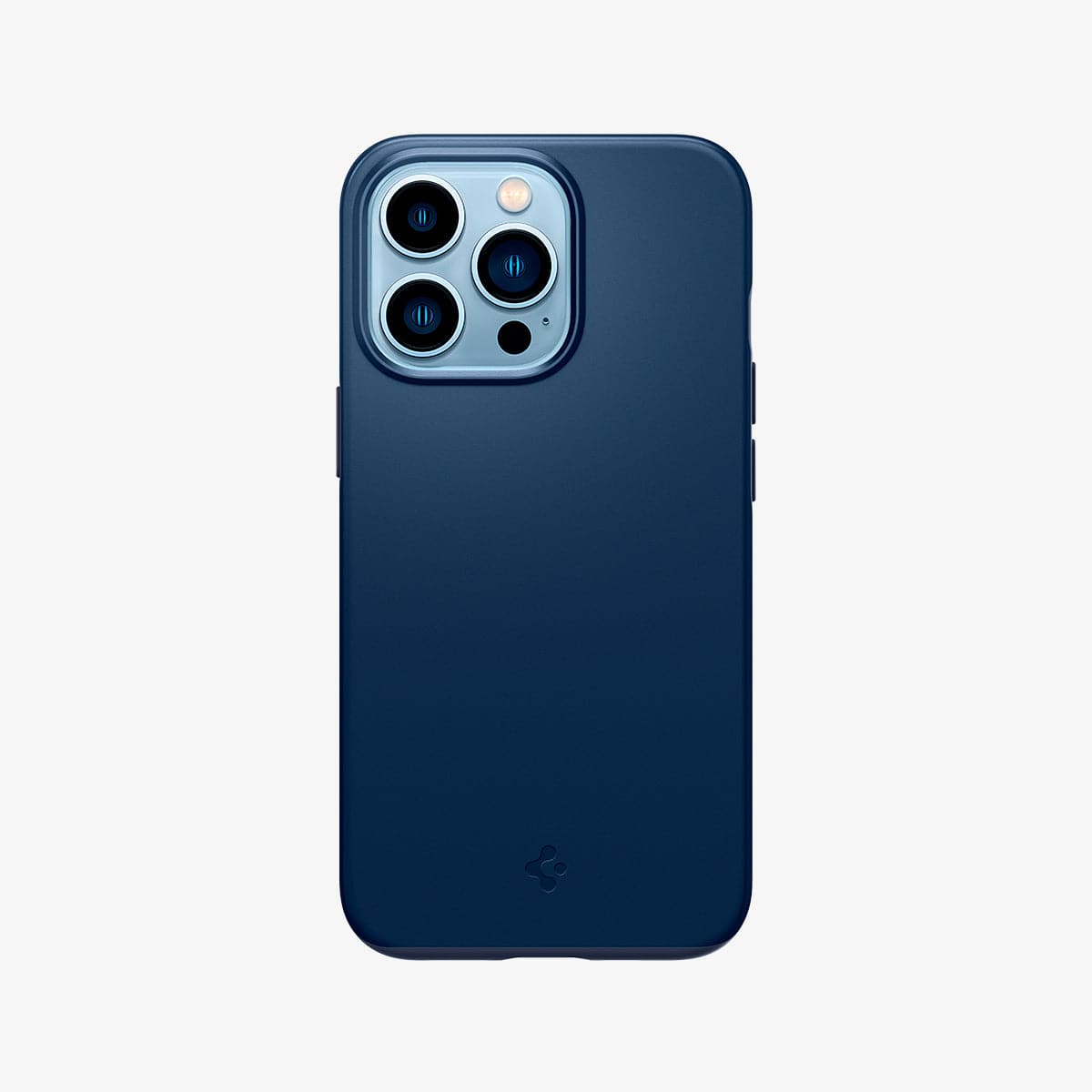 ACS03250 - iPhone 13 Pro Case Thin Fit in navy blue showing the back