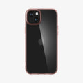 ACS06795 - iPhone 15 Case Ultra Hybrid in rose crystal showing the back