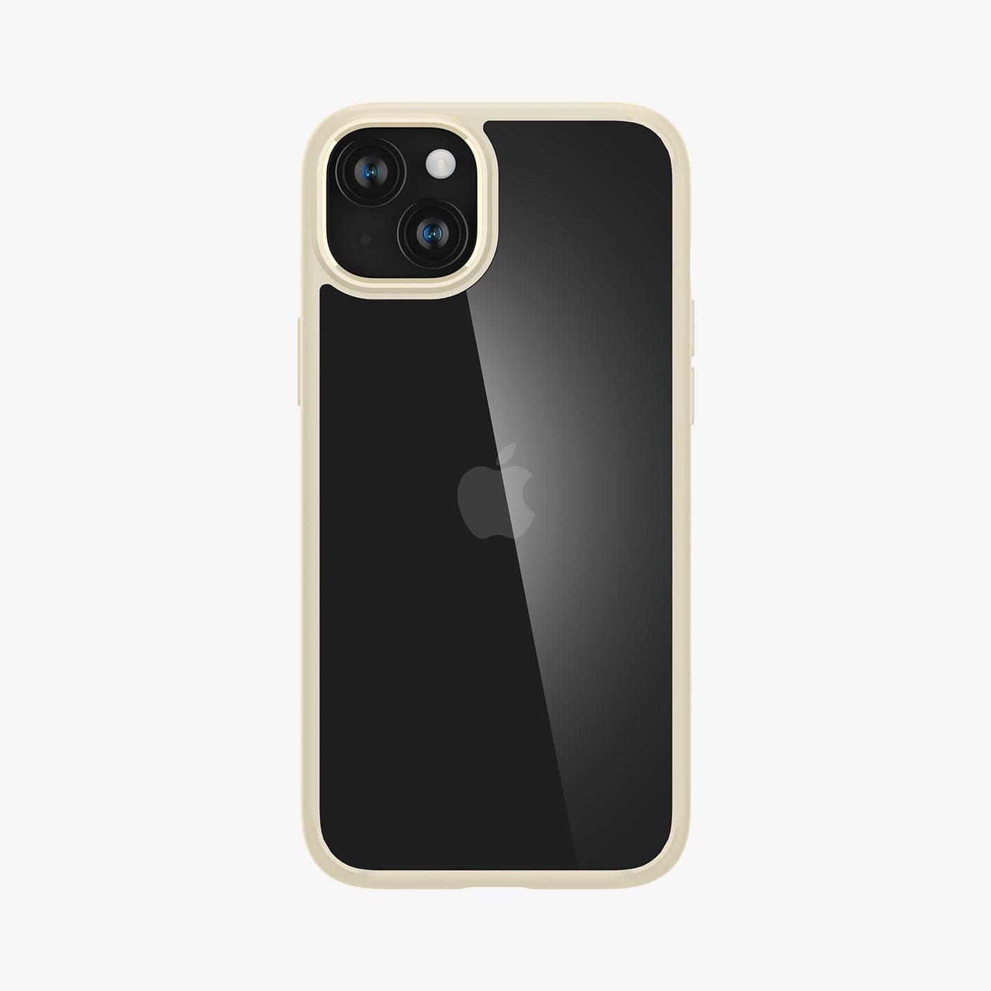 ACS06658 - iPhone 15 Plus Case Ultra Hybrid in mute beige showing the back