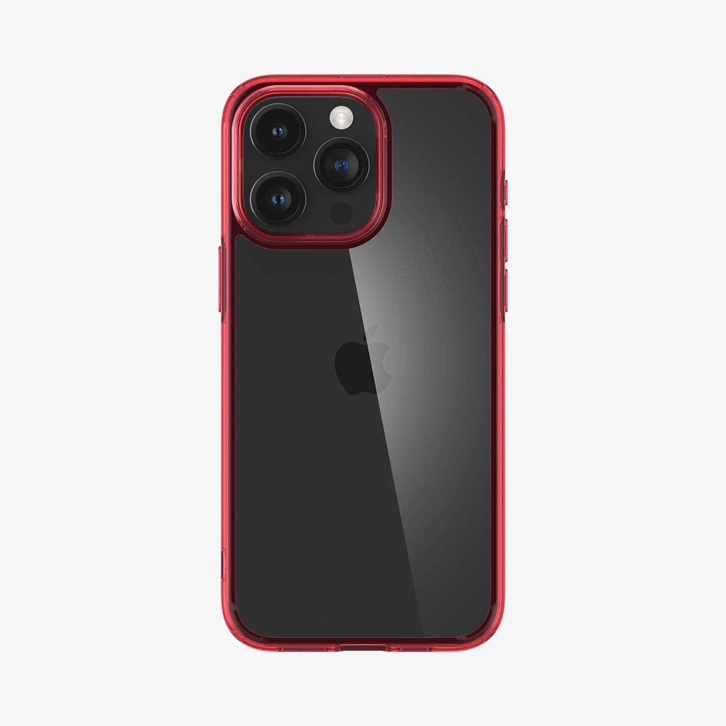 ACS07054 - iPhone 15 Pro Case Ultra Hybrid in deep red showing the back