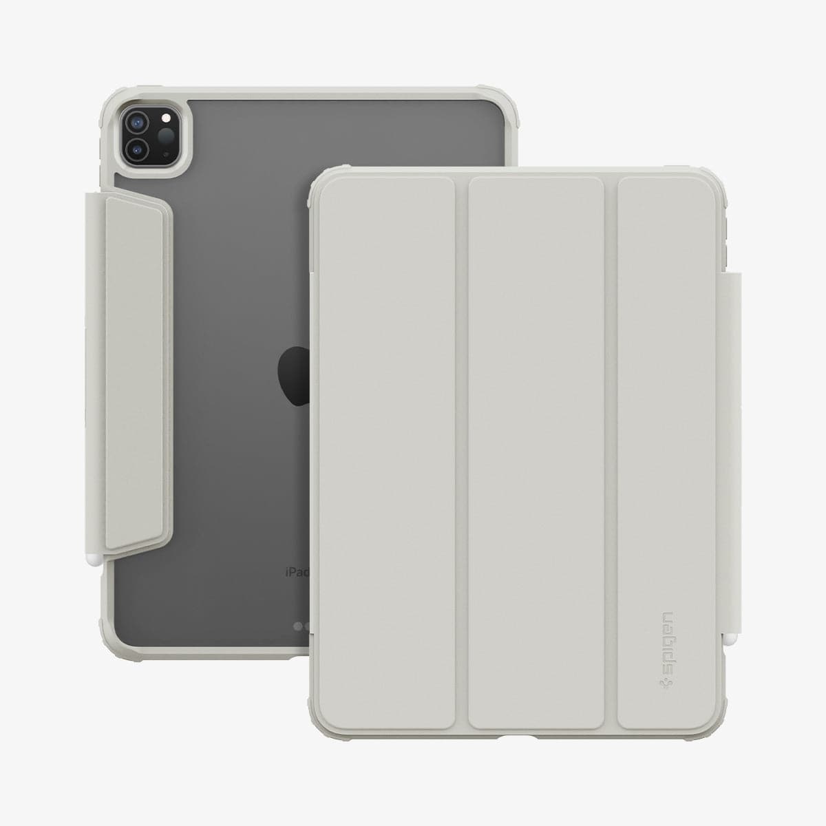 ACS06075 - iPad Pro 11" Case Air Skin Pro in gray showing the front and back
