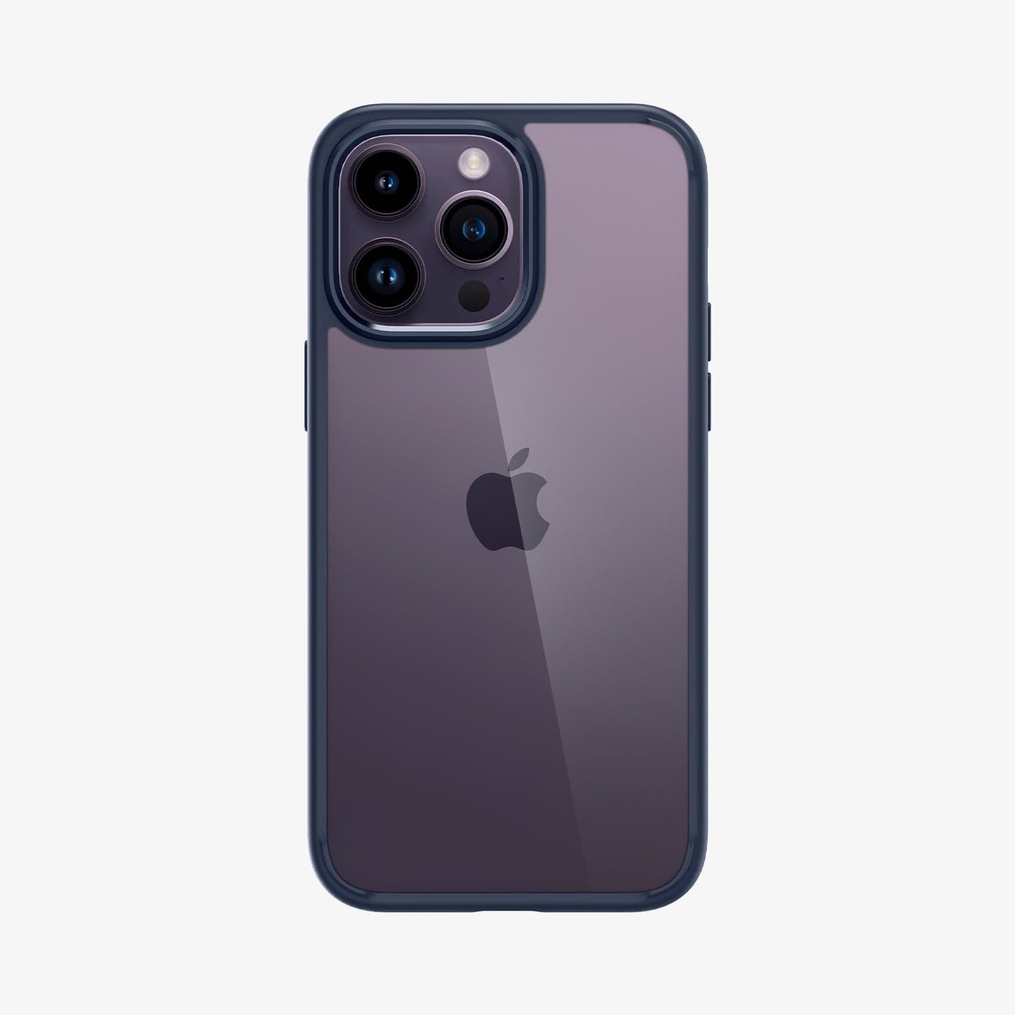 ACS04962 - iPhone 14 Pro Case Ultra Hybrid in navy blue showing the back
