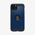 ACS06812 - iPhone 15 Case Tough Armor (MagFit) in navy blue showing the back