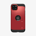 ACS06814 - iPhone 15 Case Tough Armor (MagFit) in red showing the back