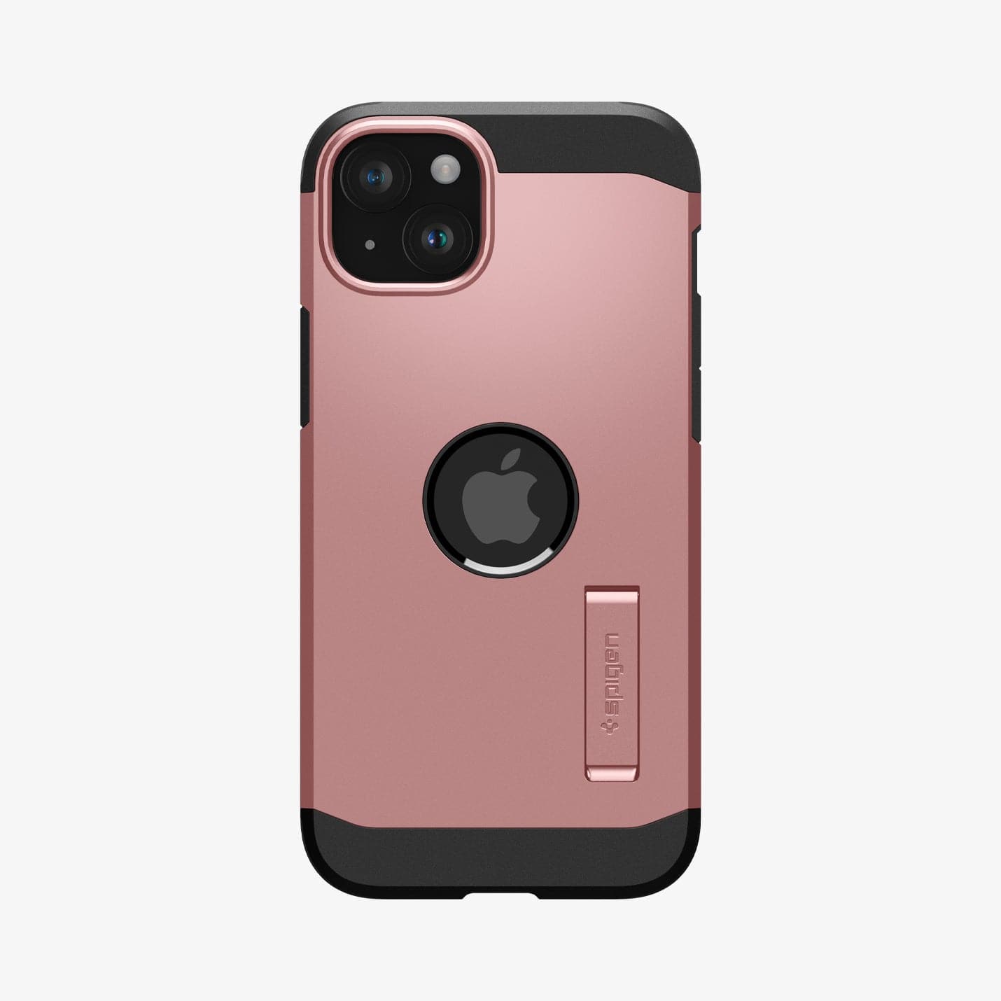 ACS06813 - iPhone 15 Case Tough Armor (MagFit) in rose gold showing the back