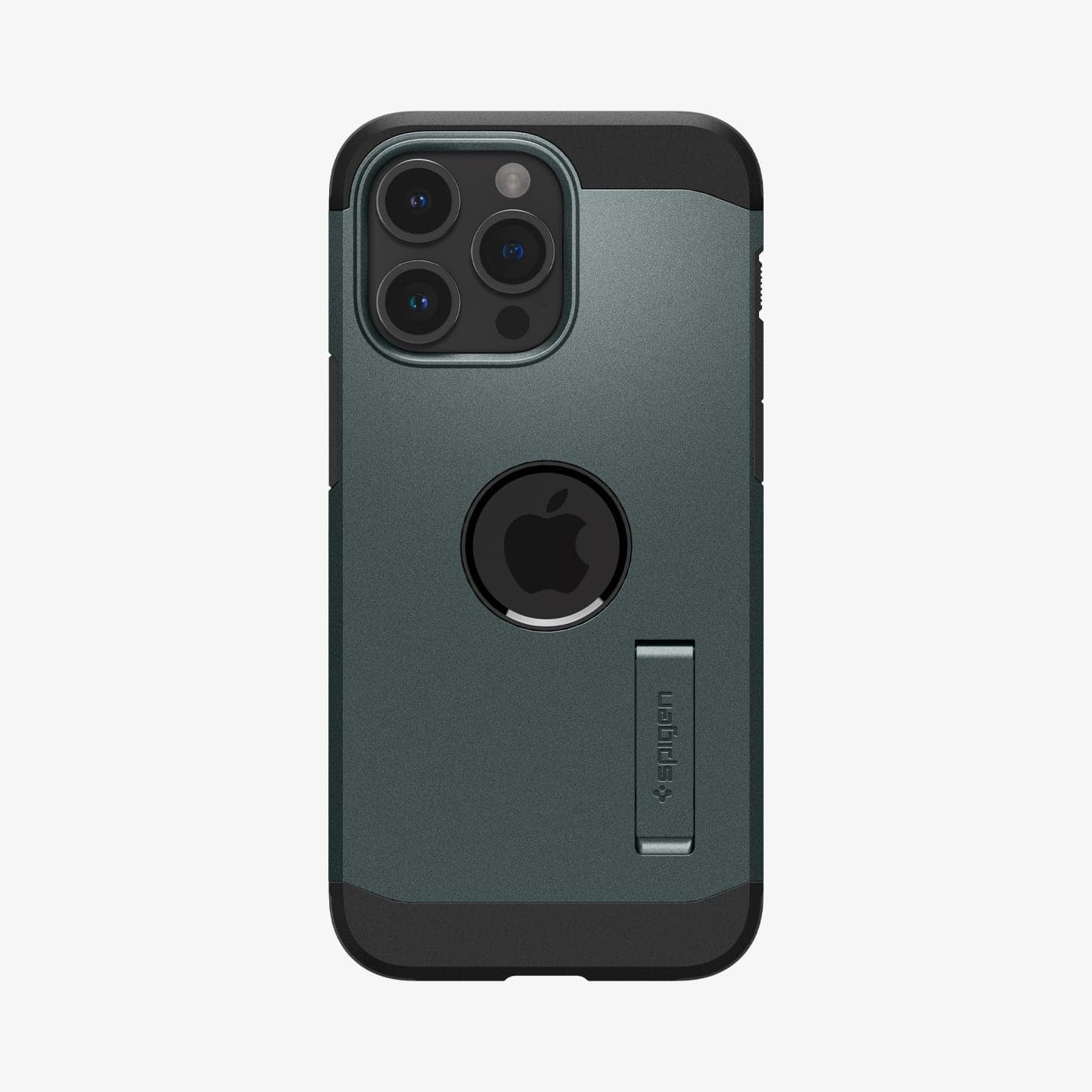 ACS06735 - iPhone 15 Pro Case Tough Armor (MagFit) in abyss green showing the back