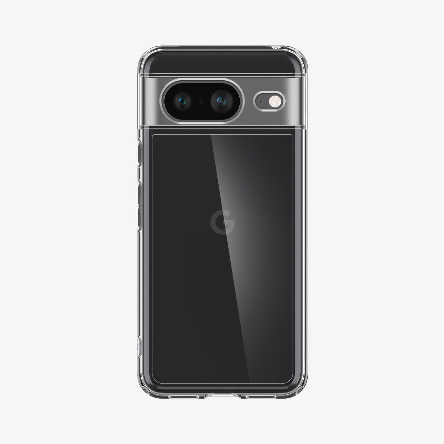 ACS06278 - Pixel 8 Case Ultra Hybrid in crystal clear showing the back