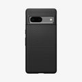 ACS04696 - Pixel 7 Case Liquid Air in matte black showing the back