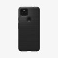 ACS02907 - Pixel 5a Case Liquid Air in matte black showing the back