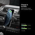 000CP25520 - SteadiBoost™ CD Slot Car Mount X35W in Black showing the Charge in no time. Optimal quick charge with compatible devices. iPhone 11 Pro (1.2 hrs) and Galaxy S10 (1.2 hrs) from 0-50%