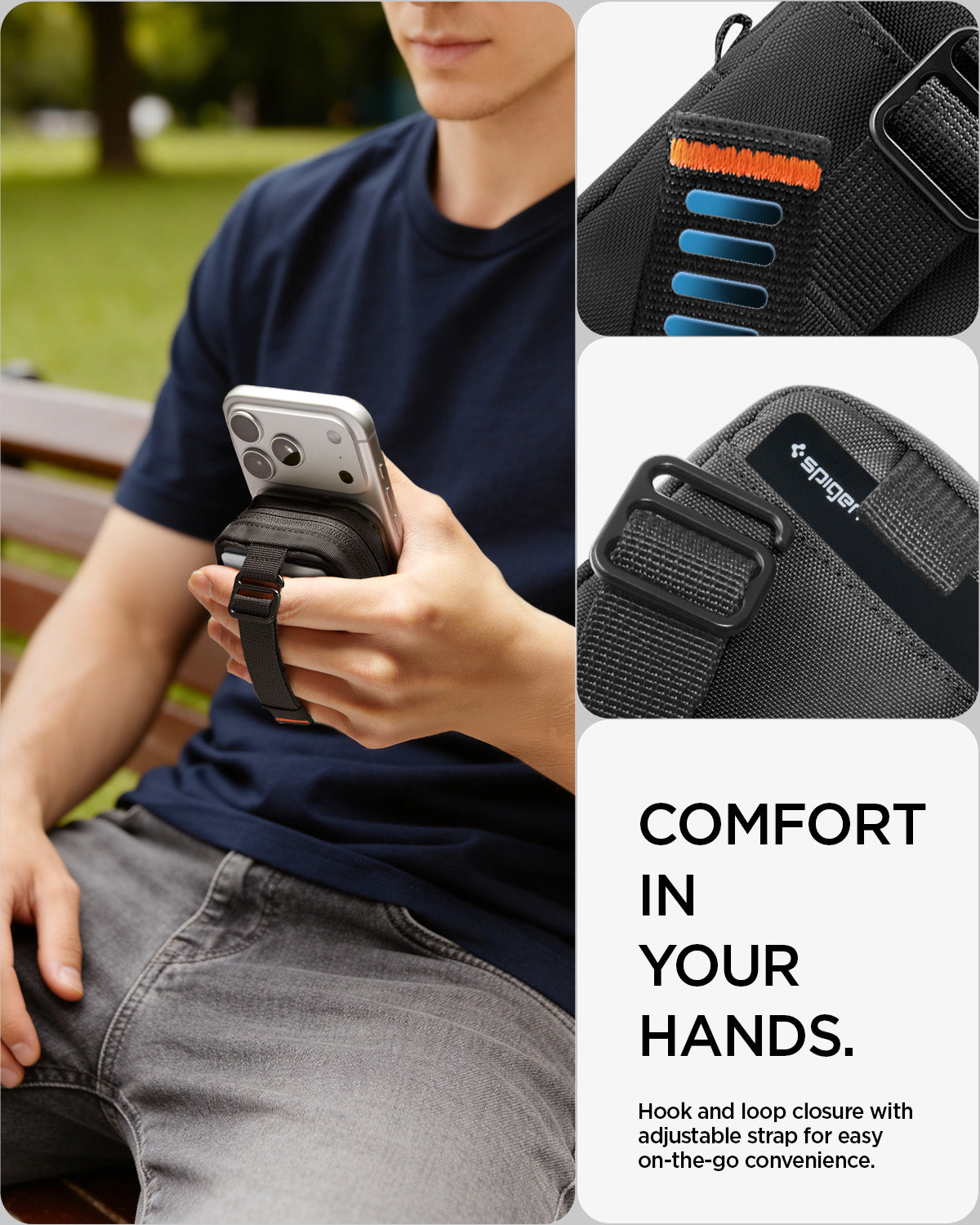 AFA11564 -  Portable Organizer Pouch Tintap Zip Mag Fit 2 in Black showing comfort in your hands