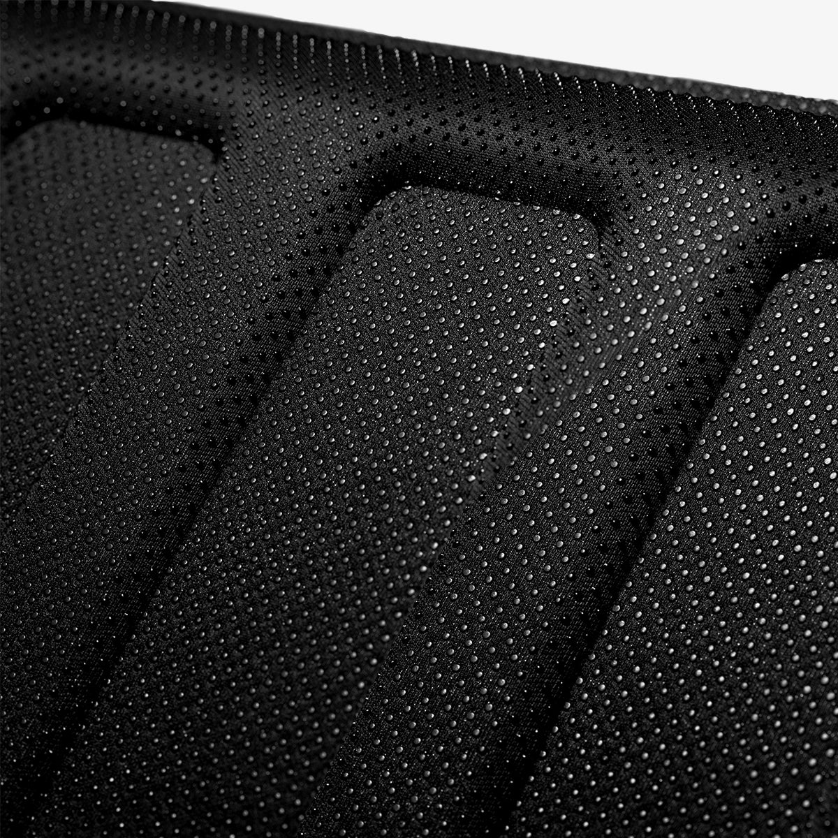 ACP06529 - Tesla Model Y Front Trunk Mat TL10-Y in Black showing the rear focusing on the details