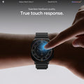 AGL11758 - Galaxy Watch Ultra Series - GLAS.tR EZ Fit showing a finger tapping the watch face to demonstrate true touch responsiveness