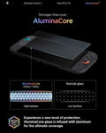 AGL10156 - Nintendo Switch 2 GLAS.tR EZ Fit showing auminacore. stronger than ever.
