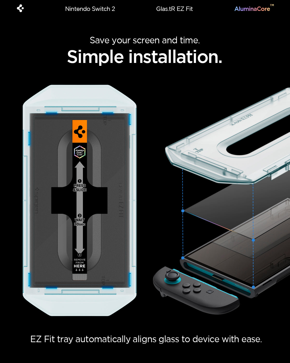 Nintendo Switch Series Screen Protector EZ FIT GLAS.tR - Spigen