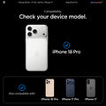 AGL07928 - iPhone 18 Pro / iPhone 17 Pro GLAS.tR EZ Fit | Sensor Protected showing the device compatibility chart confirming fit for the current model as well as two previous generations