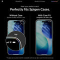 AGL12023 - iPhone 18 Pro GLAS.tR EZ Fit | Privacy showing meet your perfect match. perfectly fits spigen cases