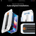 AGL12029 - iPhone 18 Pro Max Pro GLAS.tR EZ Fit | Privacy showing save your screen and time. auto aligned installation