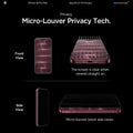 AGL12029 - iPhone 18 Pro Max Pro GLAS.tR EZ Fit | Privacy showing privacy. micro louver privacy tech