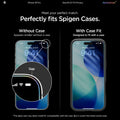 AGL12023 - iPhone 18 Pro GLAS.tR EZ Fit | Privacy showing meet your perfect match. perfectly fits spigen cases