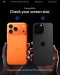 AGL07907 - iPhone 17 Pro Max GLAS.tR EZ Fit | Sensor Protected showing the compatibility. Check your screen size. Only compatible with 17 pro max and 16 pro max
