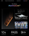 AGL07907 - iPhone 17 Pro Max GLAS.tR EZ Fit | Sensor Protected showing the max defense with aluminacore