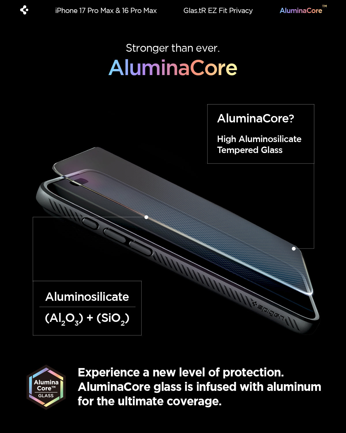 iPhone 17 Series GLAS.tR EZ Fit Privacy Screen Protector – Spigen Inc