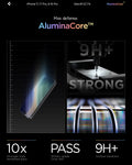 AGL07928 - iPhone 17 Pro / iPhone 17 GLAS.tR EZ Fit | Sensor Protected showing the max defense with aluminacore