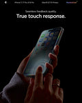 AGL07929 - iPhone 17 Pro / 17 GLAS.tR EZ Fit Privacy showing the seamless feedback quality with true touch response.