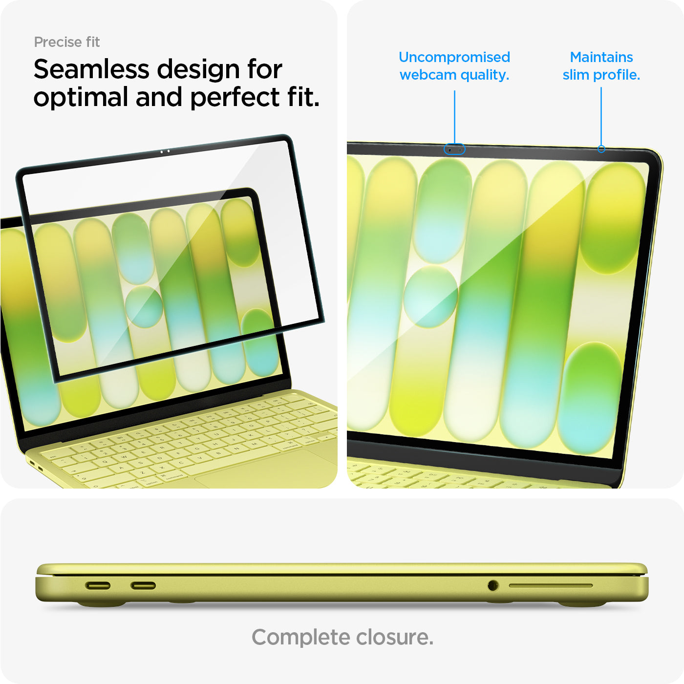 AGL11669 - MacBook Neo 13-inch Glas.tR Slim in Clear showing seamless design for optimal and perfect fit