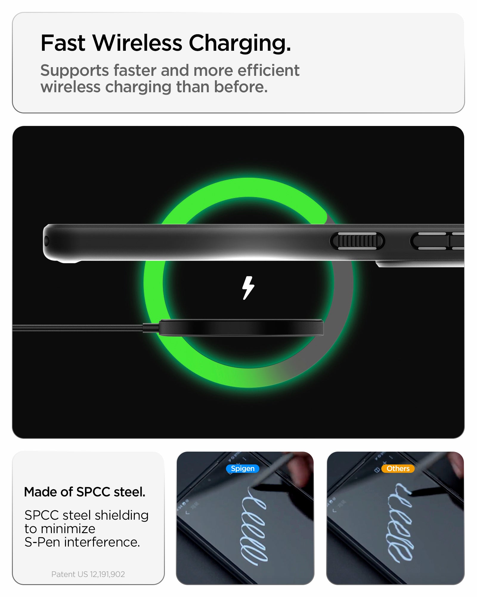 ACS11056 - Fast Wireless Charging. Supports faster and more efficient wireless charging than before