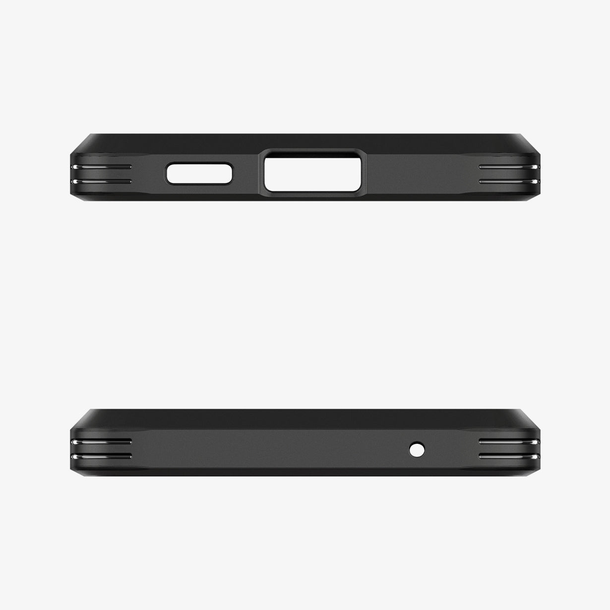 ACS04255 - Galaxy A53 5G Case Tough Armor in Black showing the top and bottom