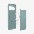 ACS09709 - Pixel 10 Pixel 10 Pro in sage green showing the inside layers of case