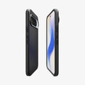 ACS09699 - Pixel 10, Pixel 10 Pro Thin Fit (MagFit) in black showing the sides, partial front and back